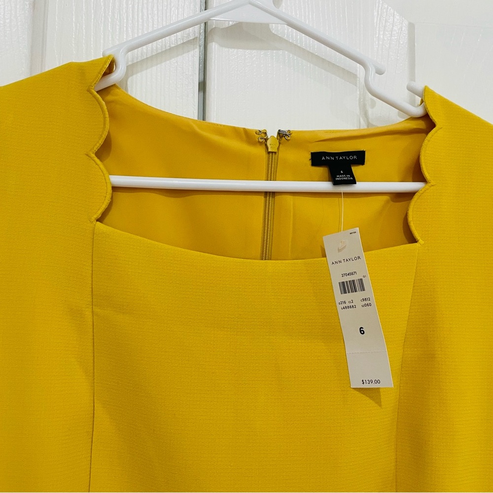 Yellow size 6 Ann Taylor dress, never worn
